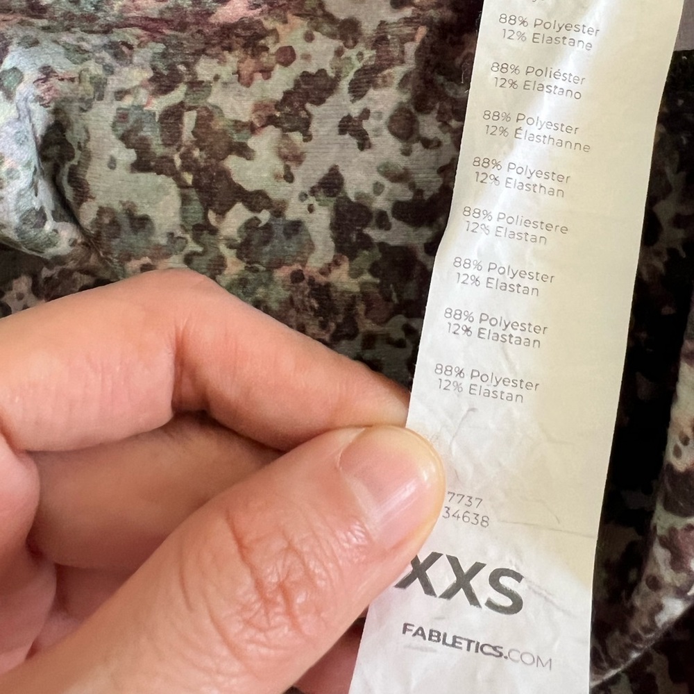 Fabletics Powerhold Multicolor Patterned Leggings - Picture 4 of 4
